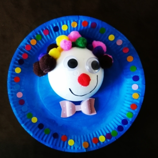 Notre clown rigolo - Créations d'enfant - 10doigts.fr