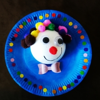 Notre clown rigolo - Créations d'enfant - 10doigts.fr