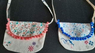 Petit sac tissu personnalisé - Créations d'enfant - 10doigts.fr