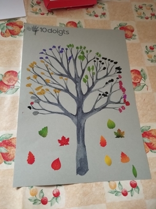 Arbre d'automne - 10doigts.fr