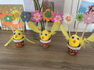 Poussin dans un pot - 10doigts.fr