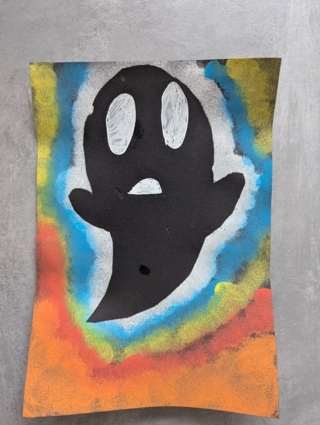 Peinture d'haloween - 10doigts.fr