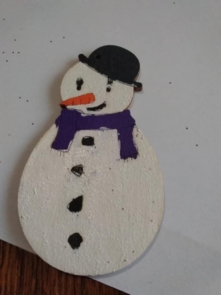 Décos - bonhomme de neige - Déco du bois - 10doigts.fr