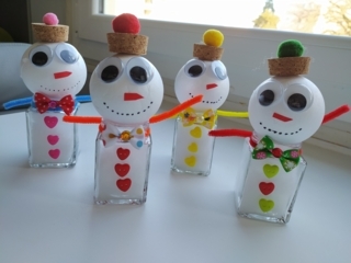 Bonshommes de neige - Créations d'enfant - 10doigts.fr