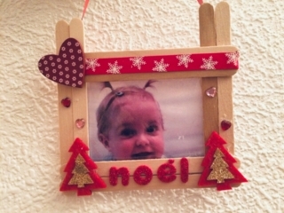 cadre à suspendre - Vernis collage papiers, serviettes - 10doigts.fr