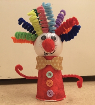 Le clown de Ninon - Créations d'enfant - 10doigts.fr