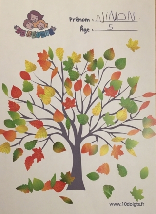 Arbre d’automne de Ninon - Créations d'enfant - 10doigts.fr