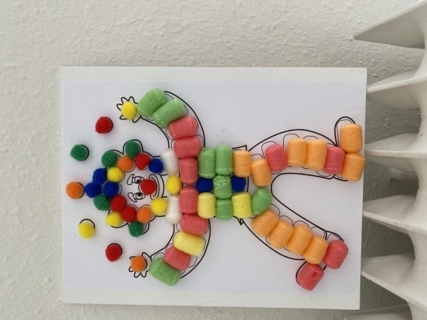 Clown doudou - Créations d'enfant - 10doigts.fr