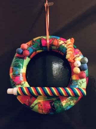 la couronne du carnaval - Vernis collage papiers, serviettes - 10doigts.fr