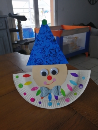 Arlequin assiette - Créations d'enfant - 10doigts.fr