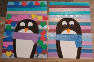 Pingouin colorés - 10doigts.fr