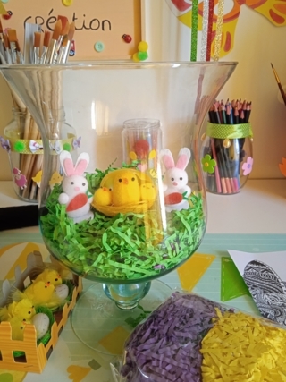 Création de centre de table pour pâque - Pâques, Noël - 10doigts.fr