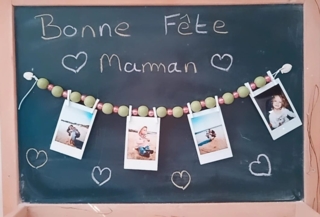 Petite guirllande souvenir pour la fête des mamans - 10doigts.fr