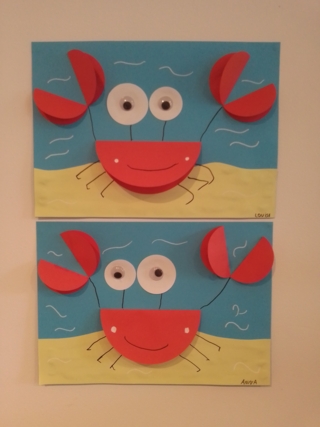 crabes - Créations d'enfant - 10doigts.fr