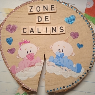 Rodin de bois personnaliser - Peinture - 10doigts.fr