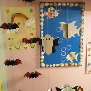 Guirlande de fantôme et de chauves sourie - Divers - 10doigts.fr