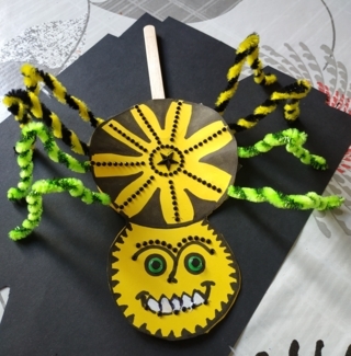 Araignées d'Halloween - 10doigts.fr