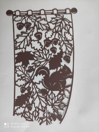 Rideau de papier automnal - Kirigami - Divers - 10doigts.fr