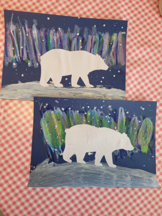 Deux ours polaires - 10doigts.fr