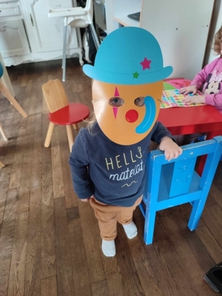 Masque de clown - 10doigts.fr