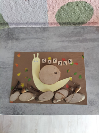 Escargot d'automne - 10doigts.fr