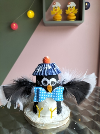 Le pingouin sur sa banquise - 10doigts.fr