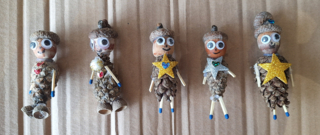 Personnage pomme de pin  - 10doigts.fr