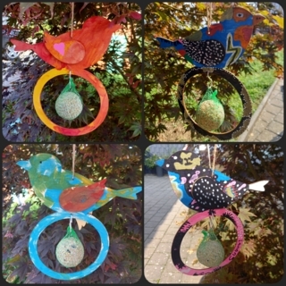 Mangeoire à oiseaux - 10doigts.fr