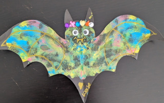 Chauve-souris colorée - 10doigts.fr