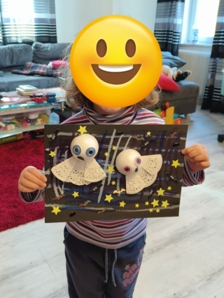 Fantôme d’halloween - 10doigts.fr