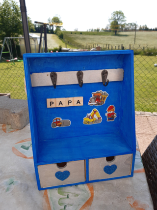 Support de clés fête des papas - 10doigts.fr