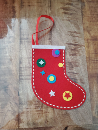 Chaussette de noel - 10doigts.fr