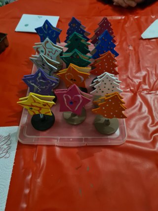 Clip memo marque page étoile et sapin - 10doigts.fr