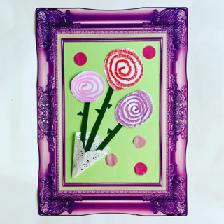 Cadre bouquet de fleurs - 10doigts.fr