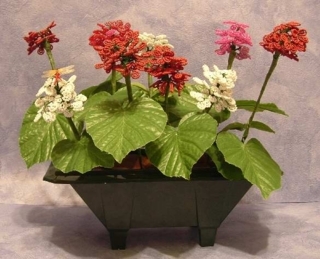 geraniums en perles de rocaille - Divers - 10doigts.fr