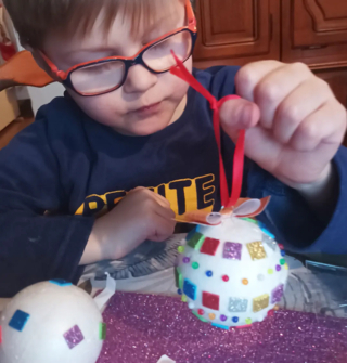 Boule paillettes - 10doigts.fr