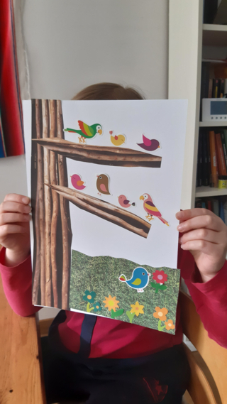 Arbre et oiseaux - 10doigts.fr