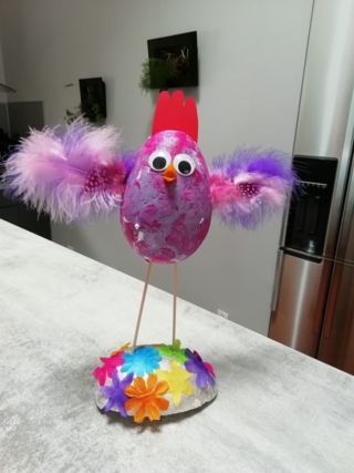 Poule rigolote - 10doigts.fr