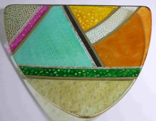 Plat triangulaire - Céramique, verre - 10doigts.fr