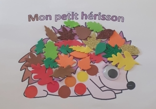 Hérisson pour l'automne - 10doigts.fr