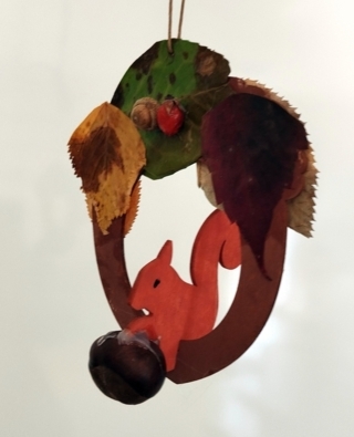 Écureuil peinture et nature - 10doigts.fr