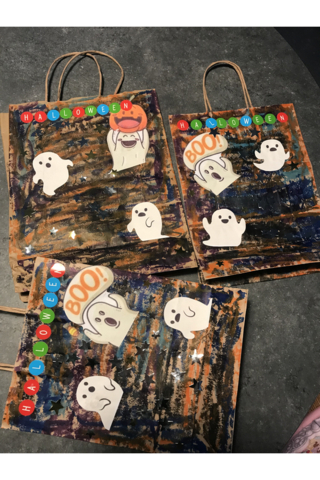 Sac à bonbons fantômes - 10doigts.fr