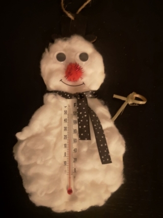 Bonhomme de neige thermomètre - 10doigts.fr