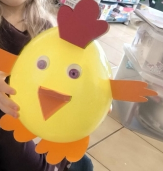 Ballon poule - 10doigts.fr