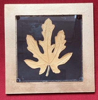 Dessous de plat feuille dorée - 10doigts.fr