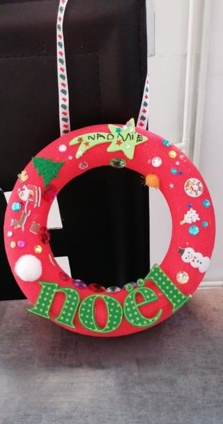 Couronne de Noel - 10doigts.fr