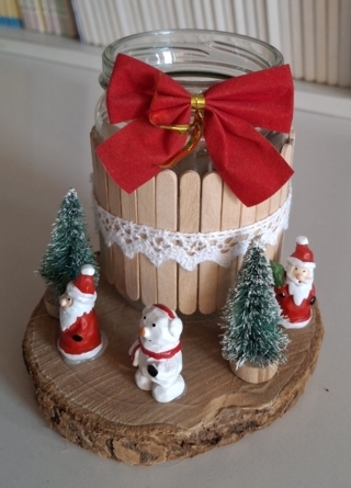 La bougie en pot d'hiver - 10doigts.fr