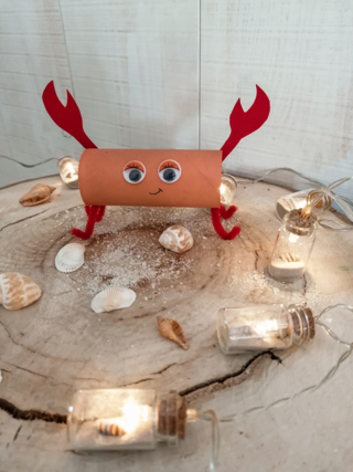 Crabe papier toilette - 10doigts.fr