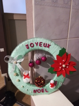 Couronne de Noël - 10doigts.fr