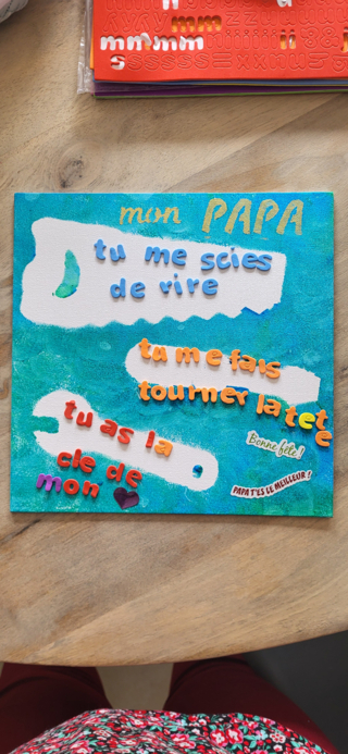 Cadre fête des peres - 10doigts.fr